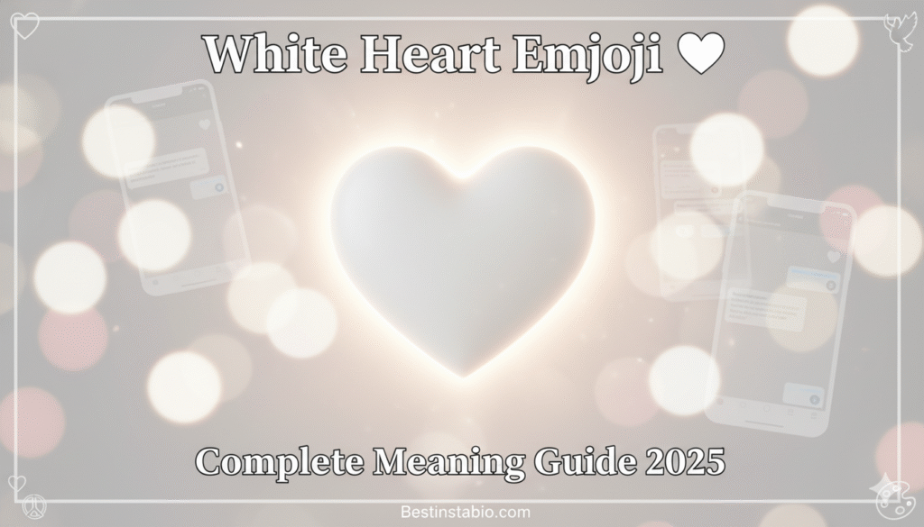 White Heart Emoji Meaning: What 🤍 Really Says in a Message in 2025