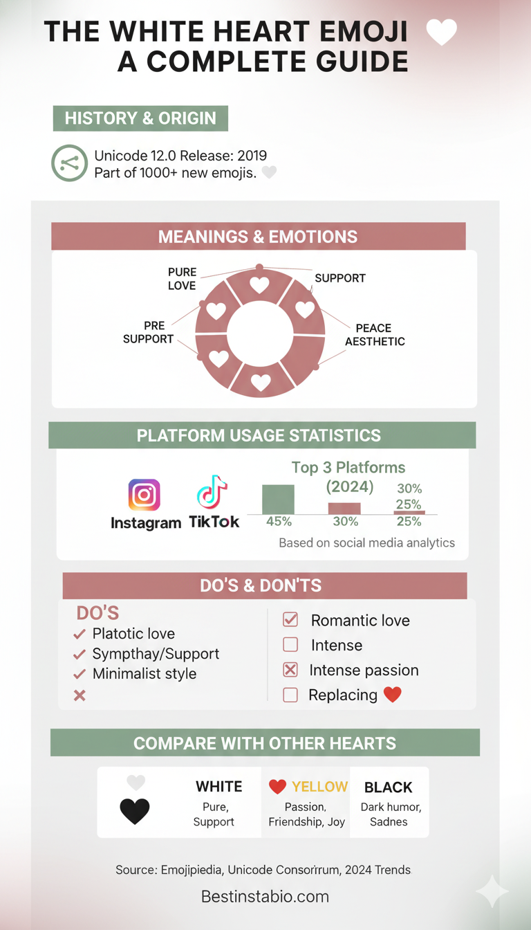 White Heart Emoji Meaning: What 🤍 Really Says in a Message in 2025