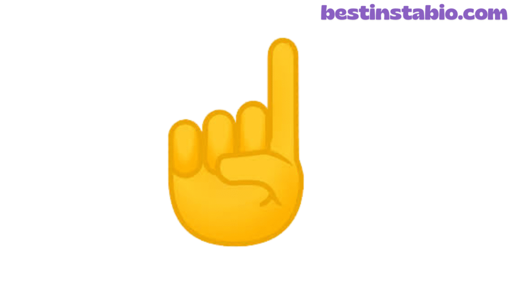 ☝️ Finger Pointing Up Emoji: Complete Meaning & Guide