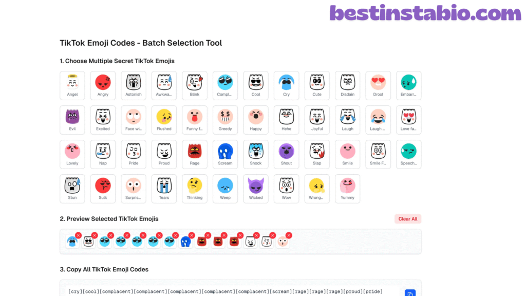 All TikTok Emoji Codes – Complete List, Meanings & Easy Copy-Paste Guide