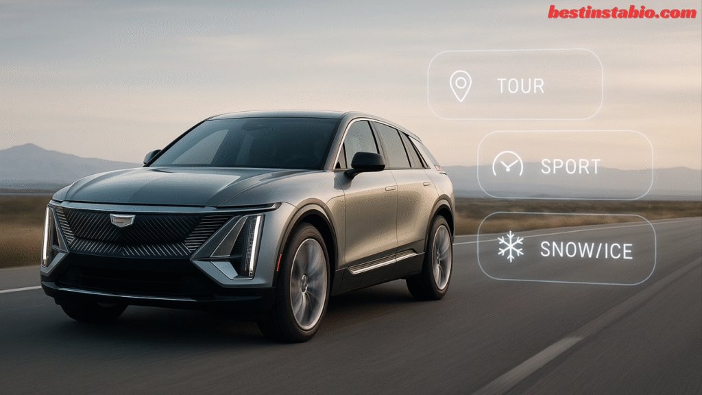 Do the Driving Modes in Cadillac Lyriq Offer Different Ranges or Battery Usages?